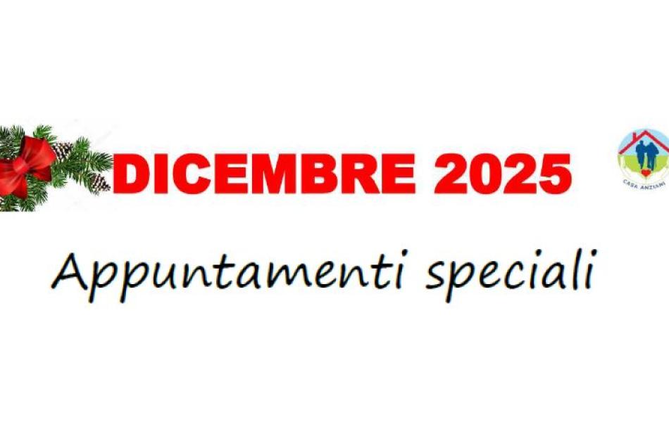 EVENTI SPECIALI DICEMBRE 2025